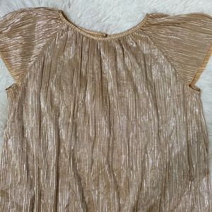 Zara Girl’s Gold flow-y blouse